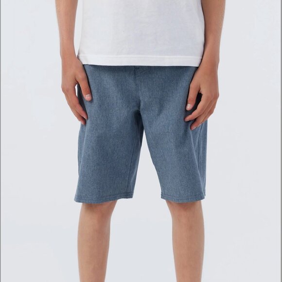 O'Neill BOY'S RESERVE HEATHER 18" HYBRID SHORTS - Picture 1 of 6